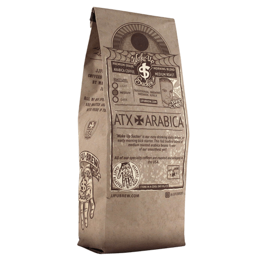Wake Up Sucker Medium Roast Coffee Back